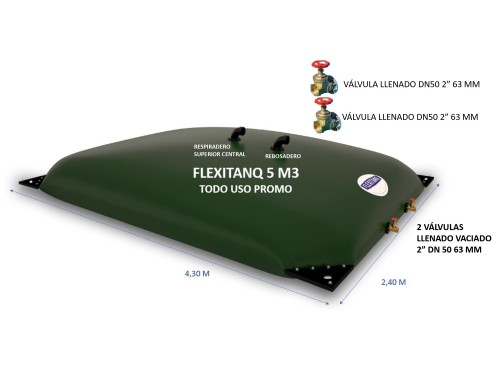 Flexitanq todo uso 5m3 - Flexitanq